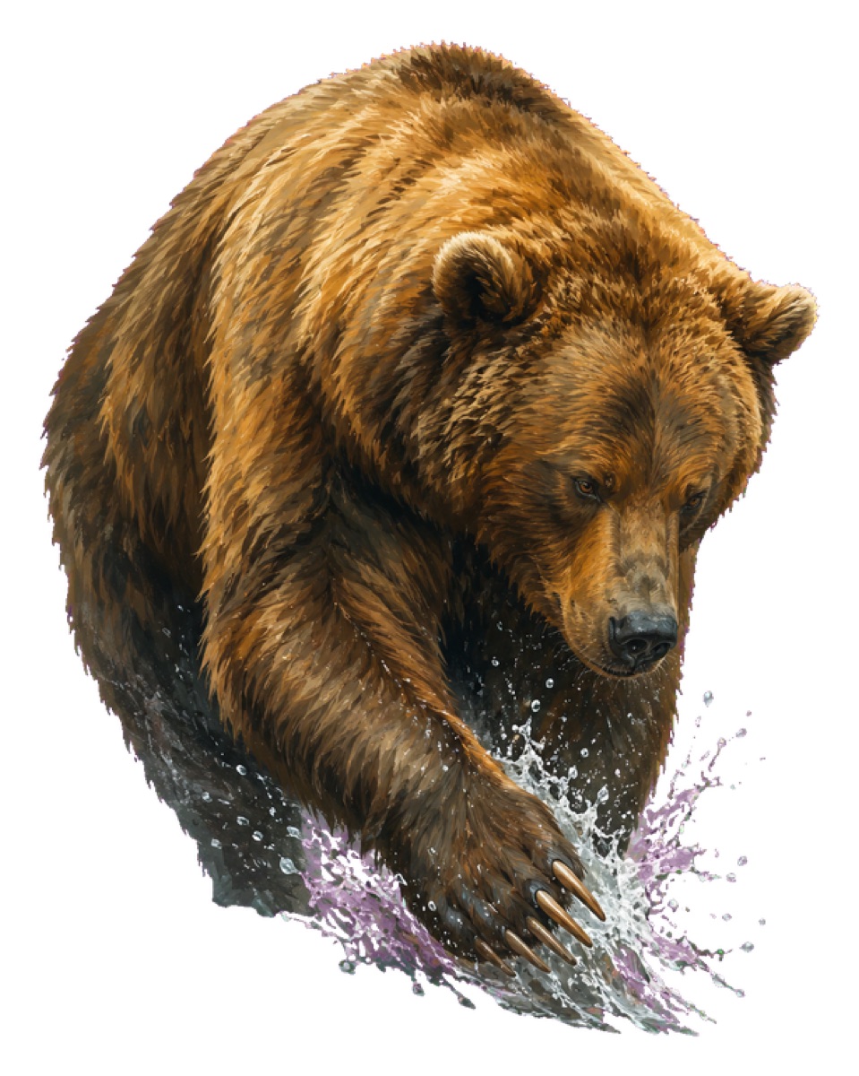 The bear at the falls